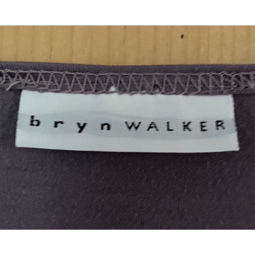 Bryn Walker Women Faux Wrap USA Made Stretch Blouse Top Size Large Purple SP EXC - Picture 4 of 10